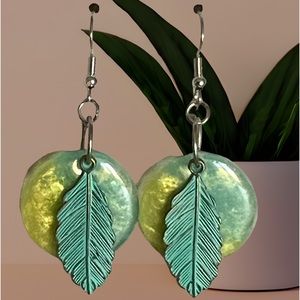 Fall leaf earrings